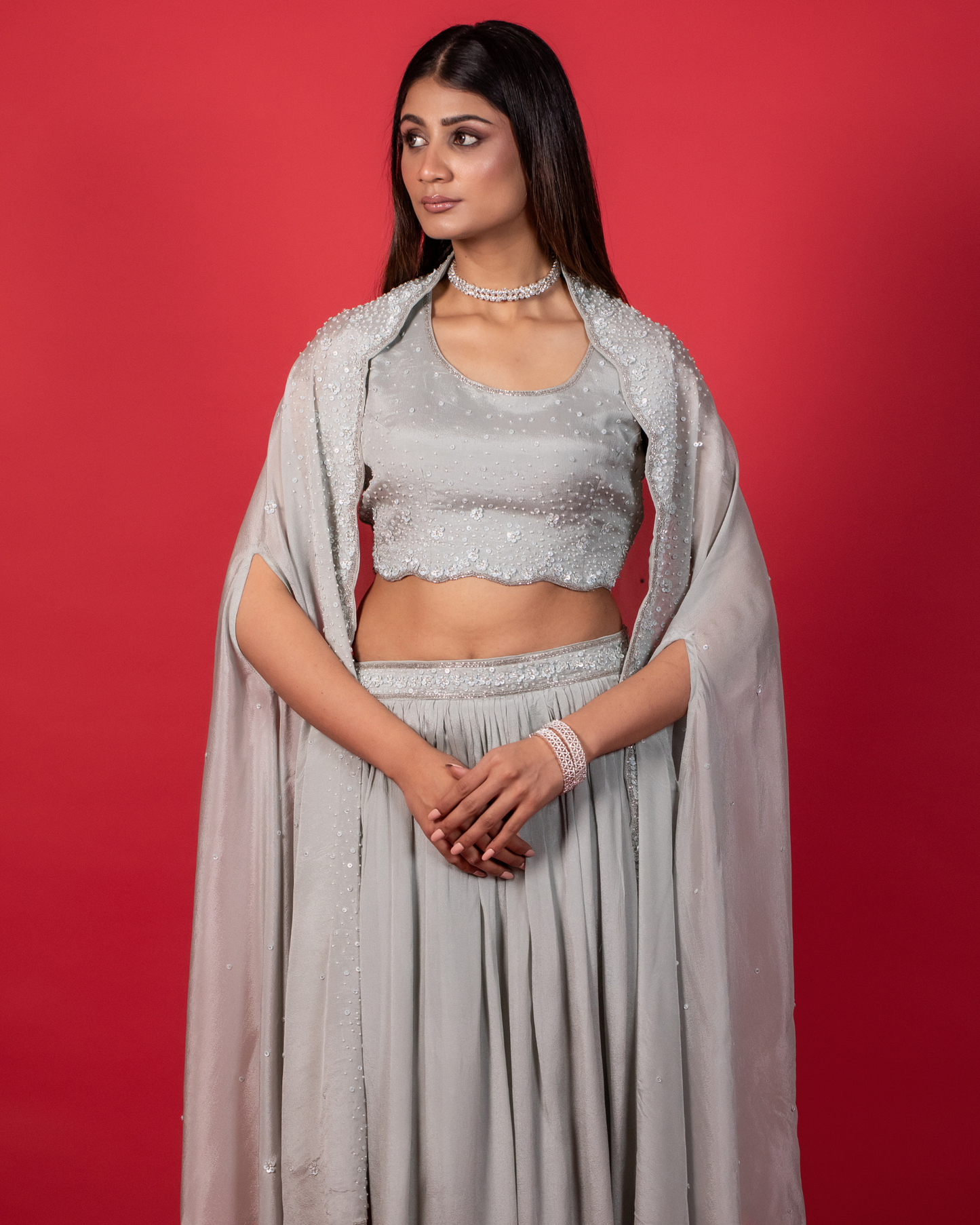 Grey Cape Chic Set