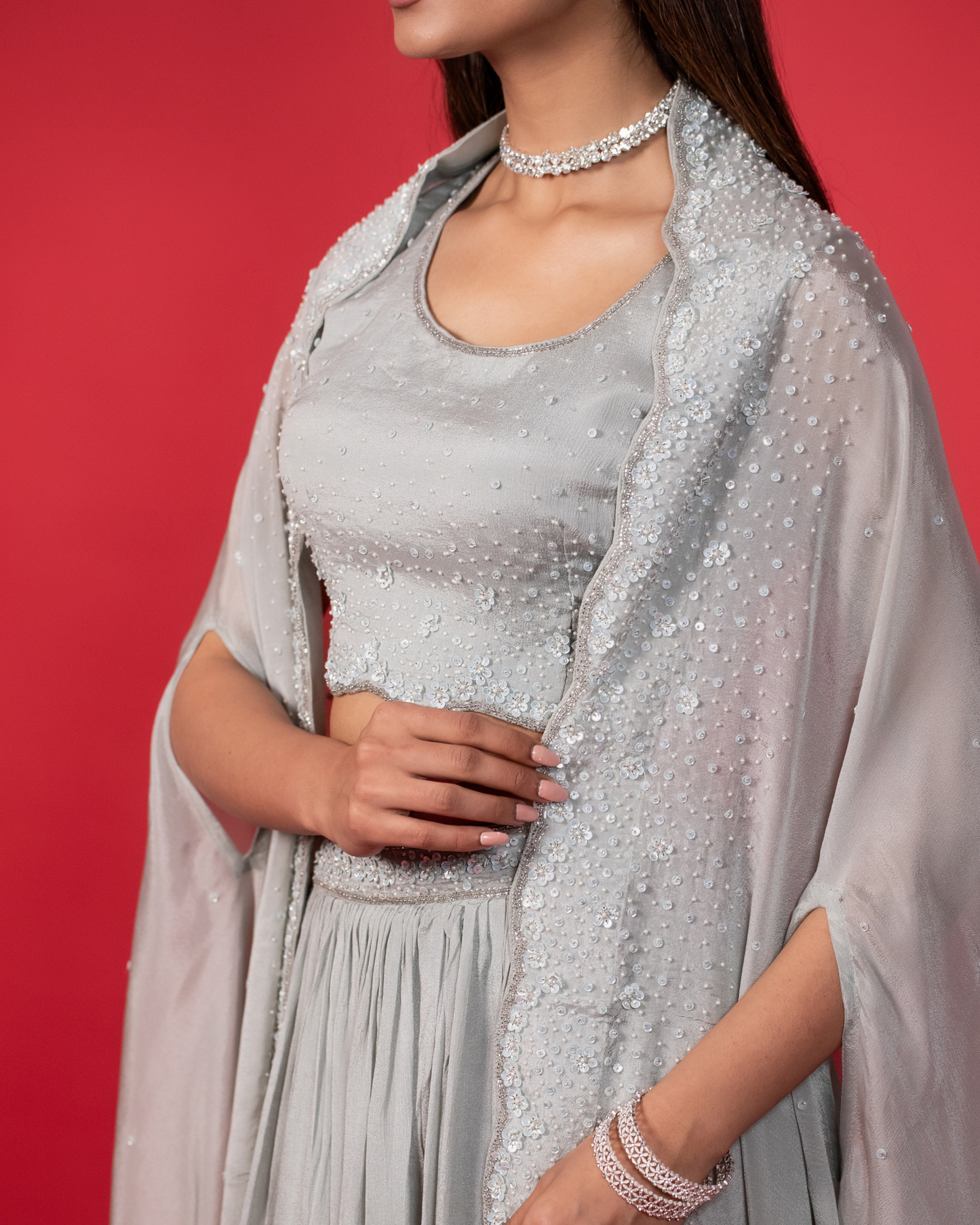 Grey Cape Chic Set