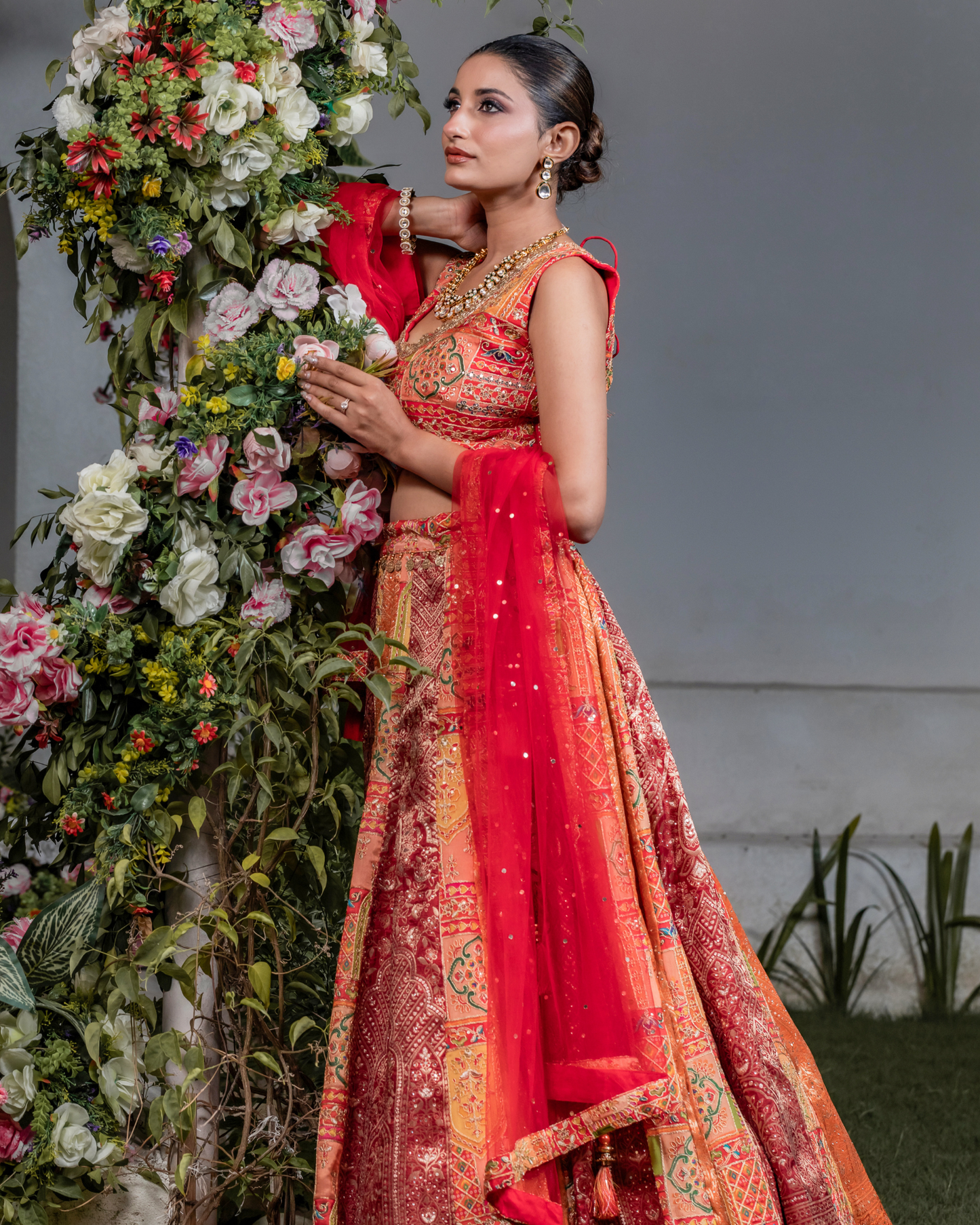 Vivid Legacy Banarsi Lehenga Set