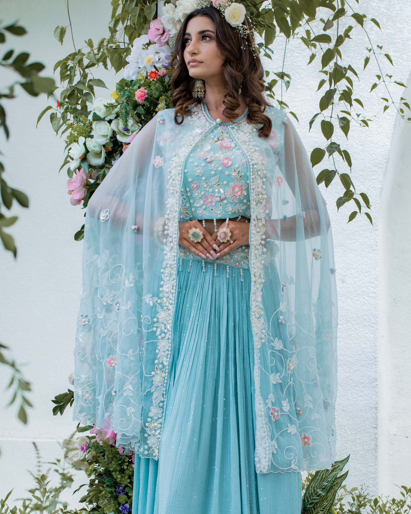 Fusion Flair Cape Indo-Western
