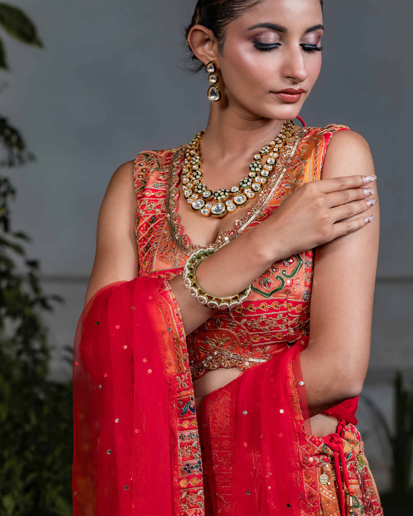 Vivid Legacy Banarsi Lehenga Set