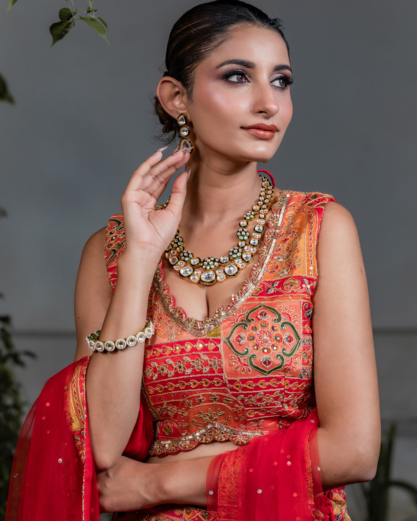 Vivid Legacy Banarsi Lehenga Set