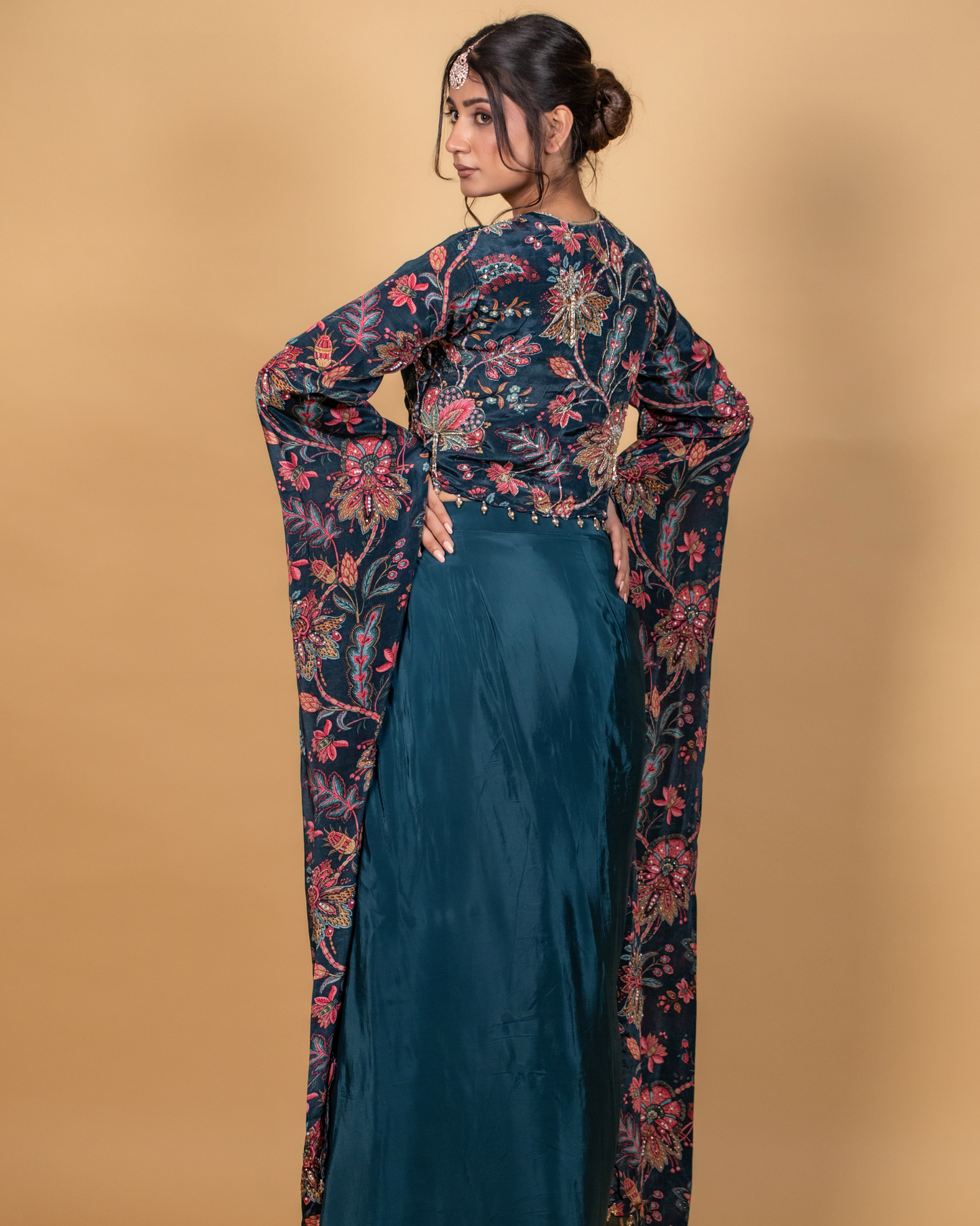 Midnight Blue Cocktail Indo-Western