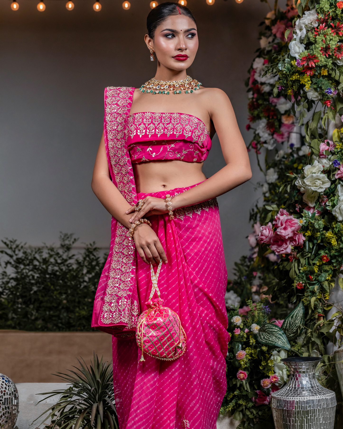 Royal Leheriya Mothda Saree