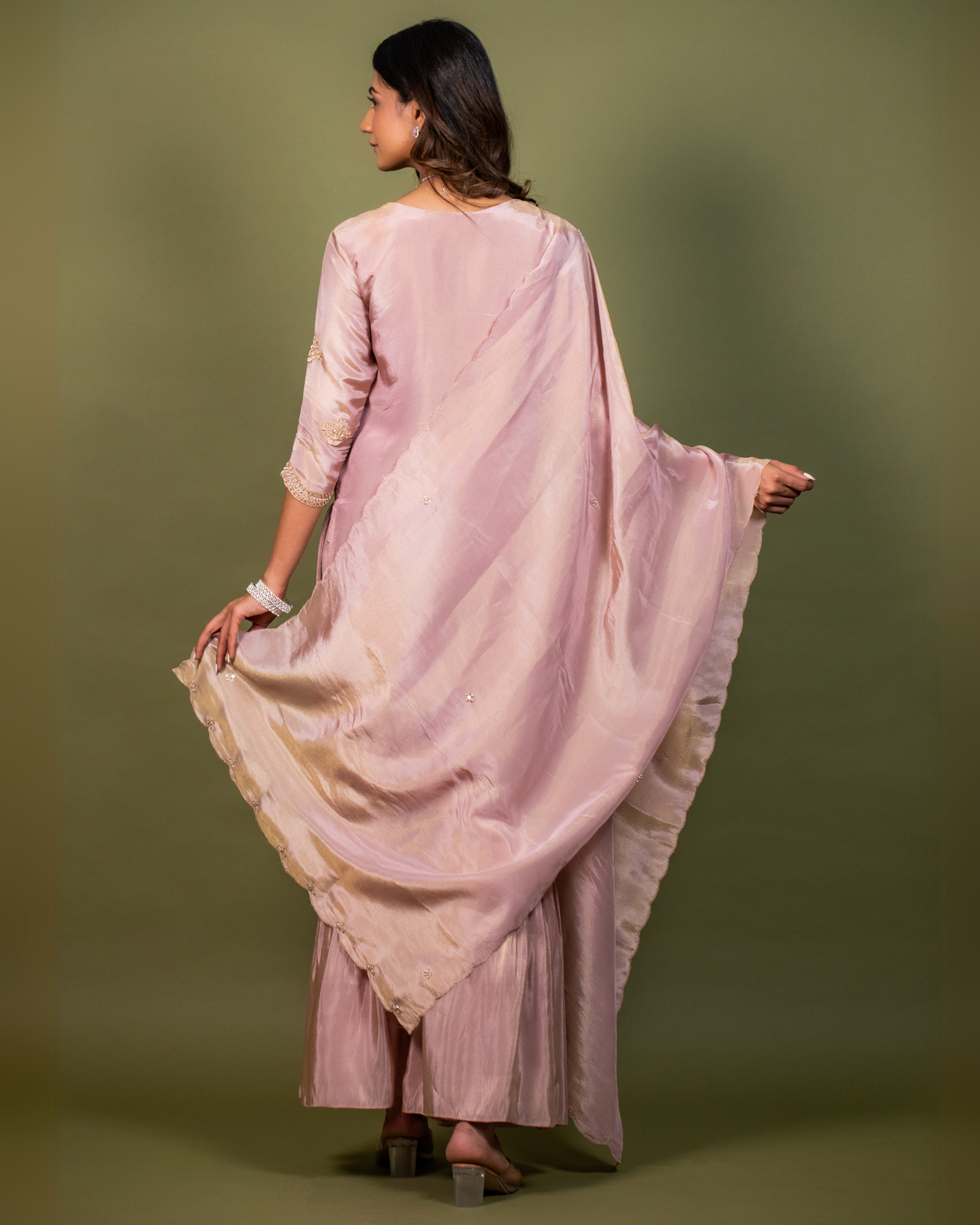 Soft Blush Sharara Set