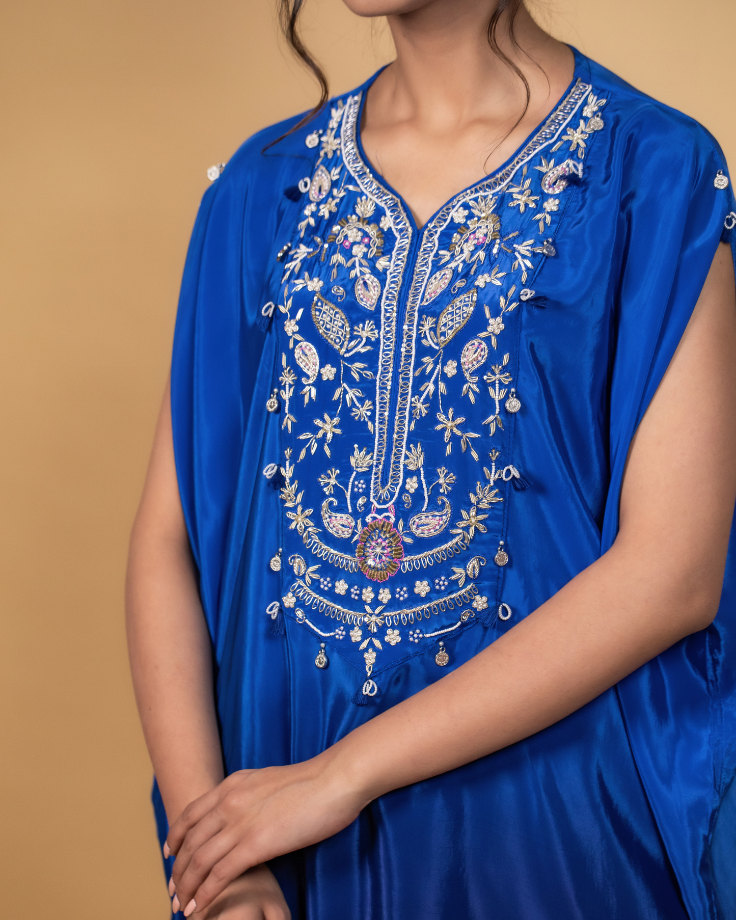 Ombre Royal Blue Kaftan Pant