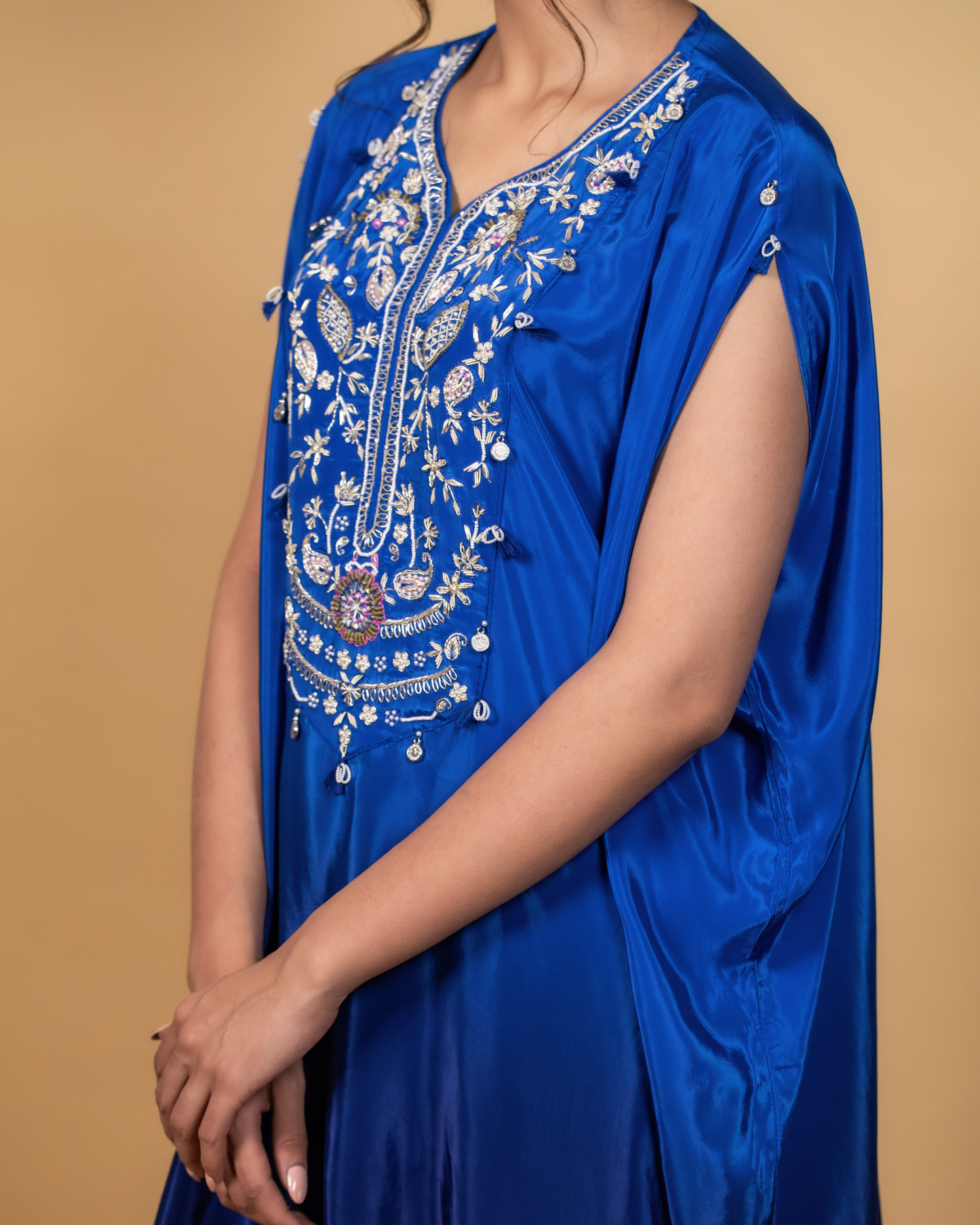 Ombre Royal Blue Kaftan Pant