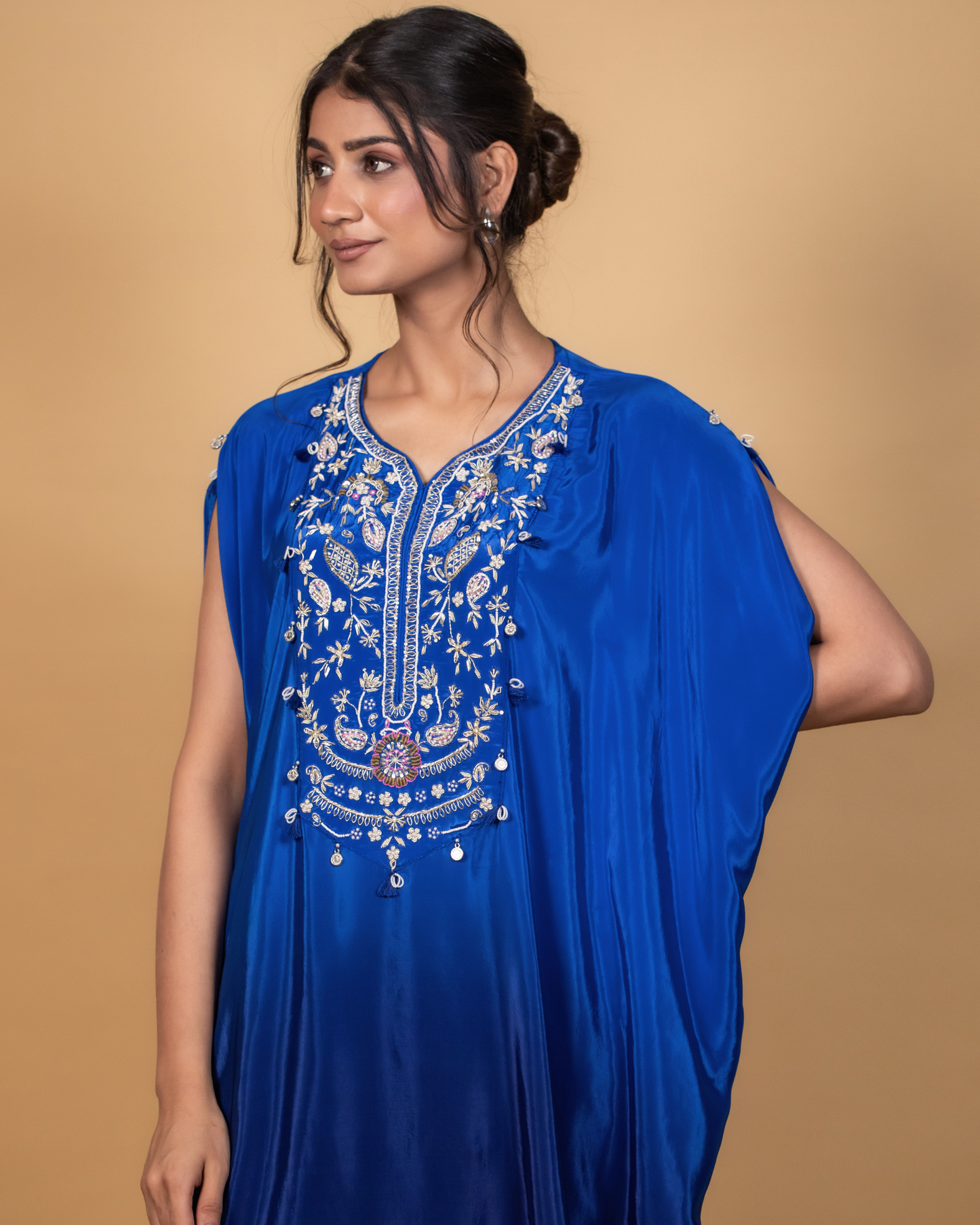 Ombre Royal Blue Kaftan Pant