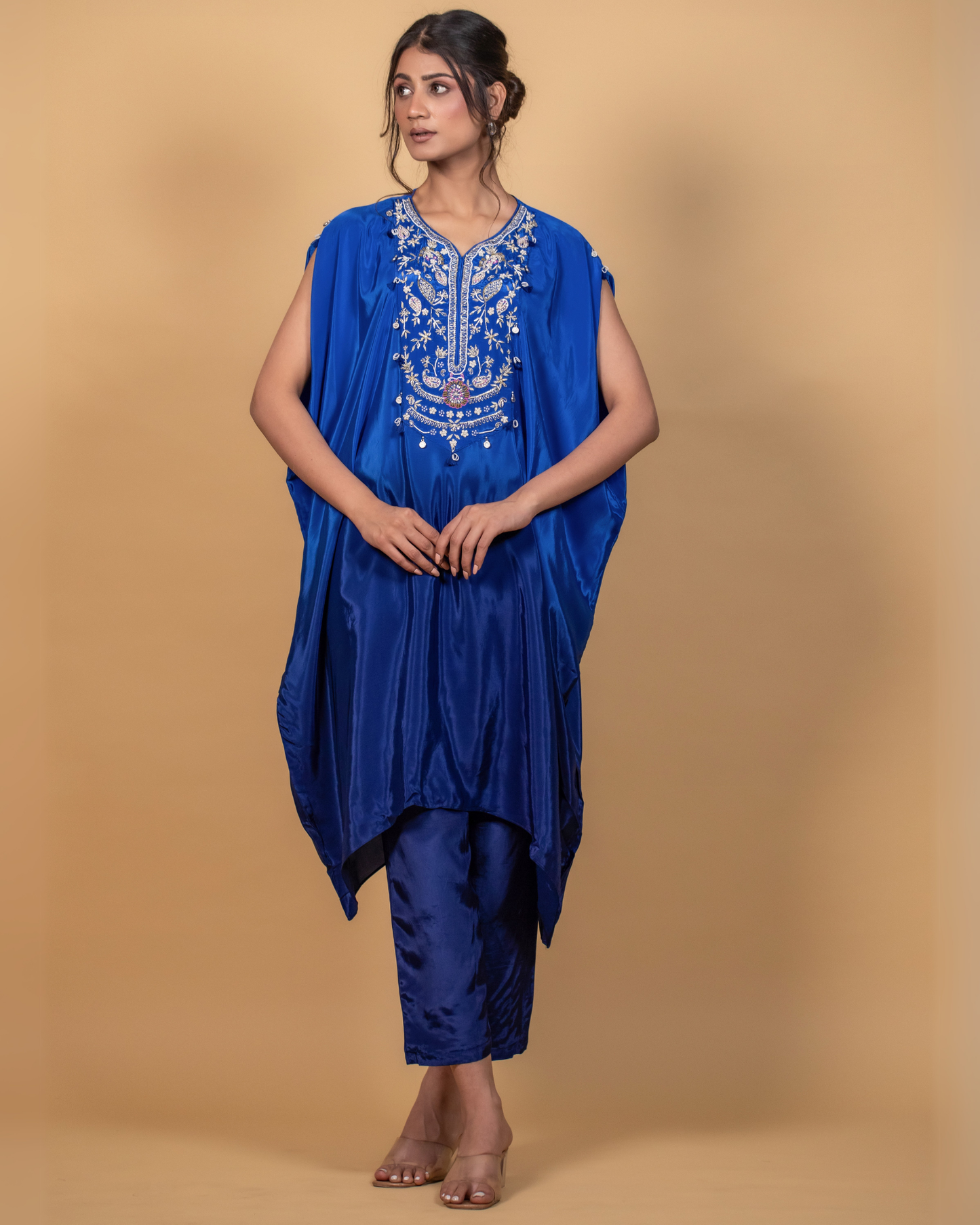 Ombre Royal Blue Kaftan Pant
