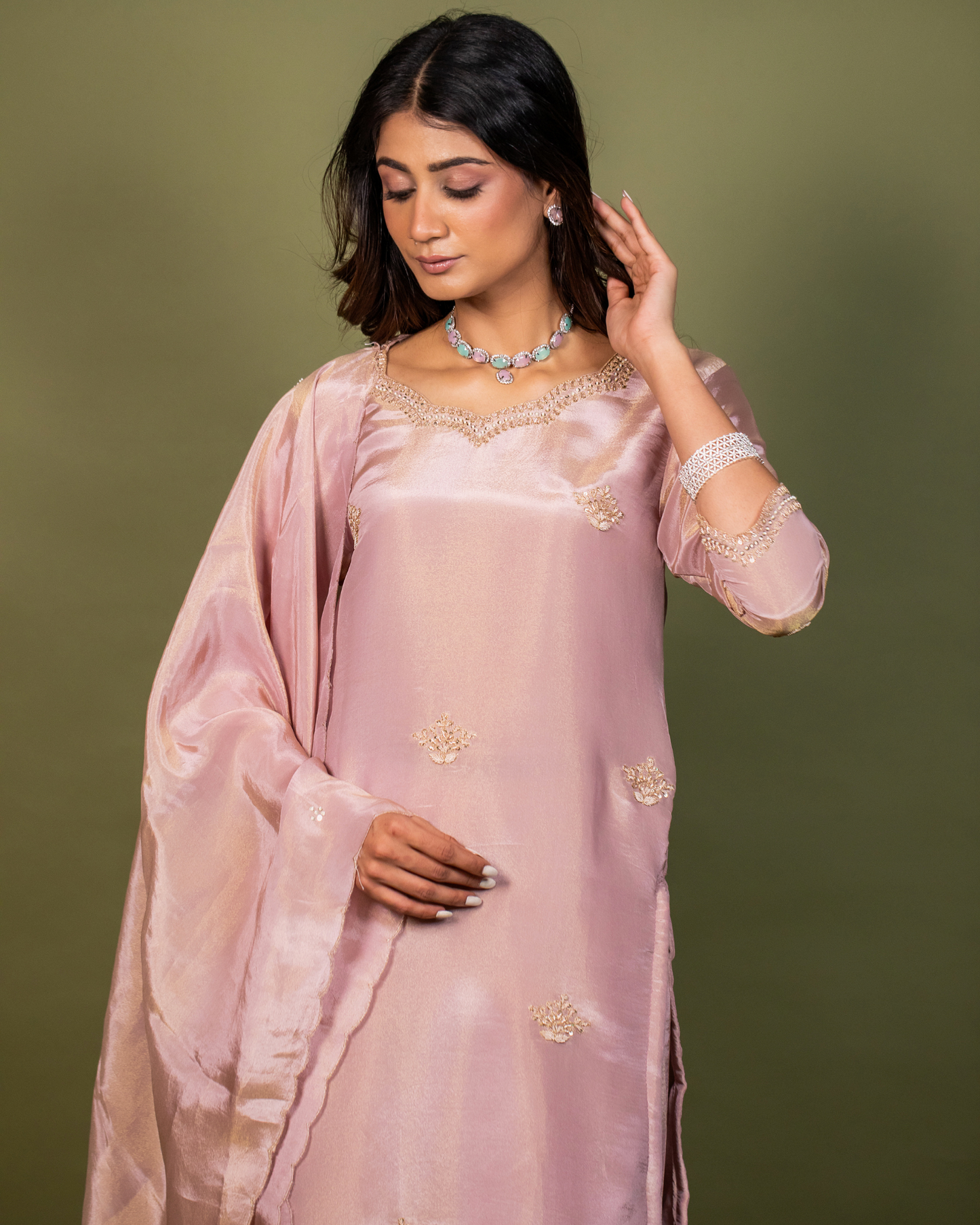 Soft Blush Sharara Set