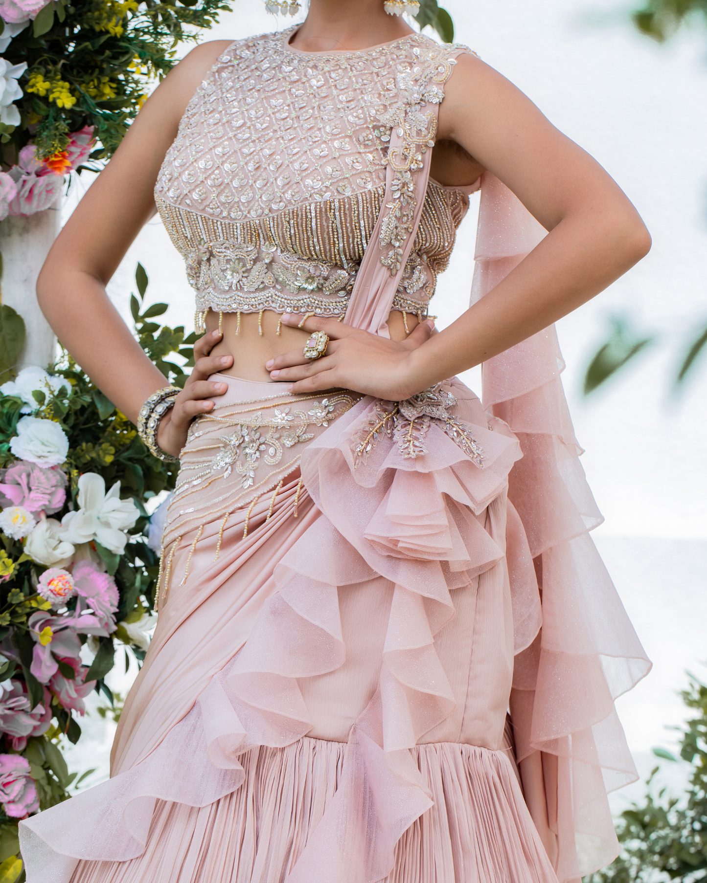 Modern Mermaid Drape Dress