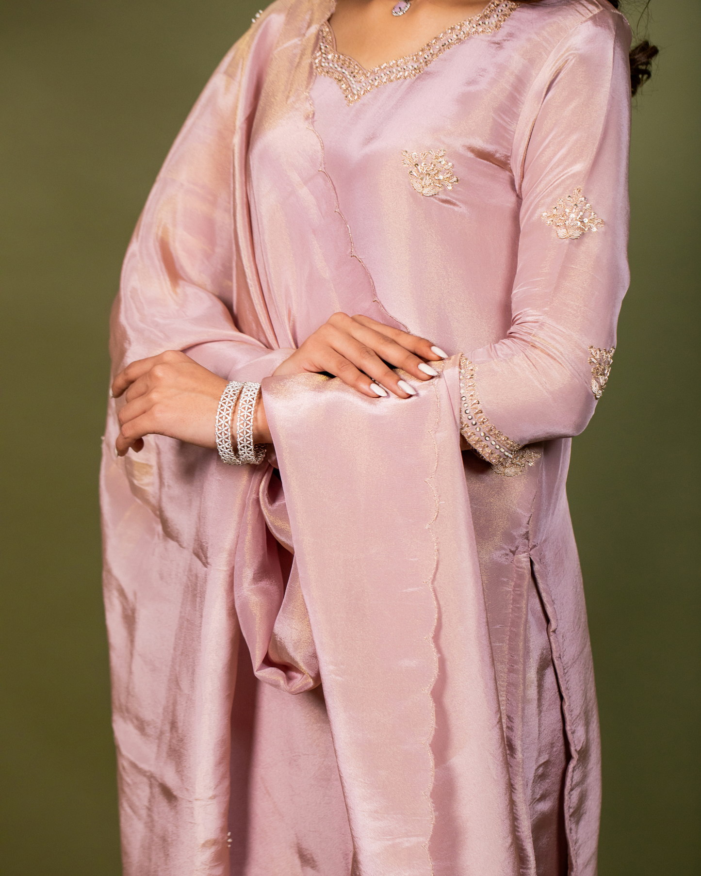Soft Blush Sharara Set