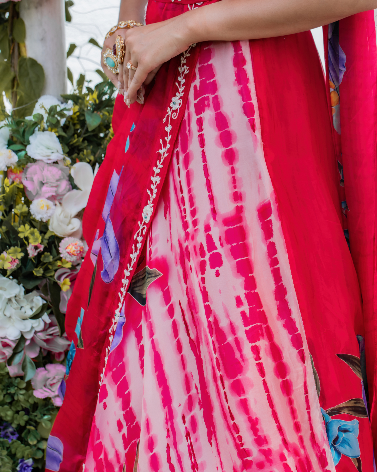 Bold Red Affair Drape Dress