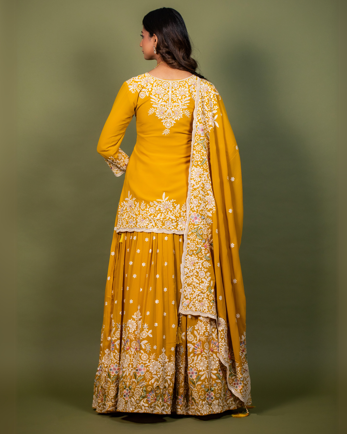 Embroidered Sunshine Skirt Set