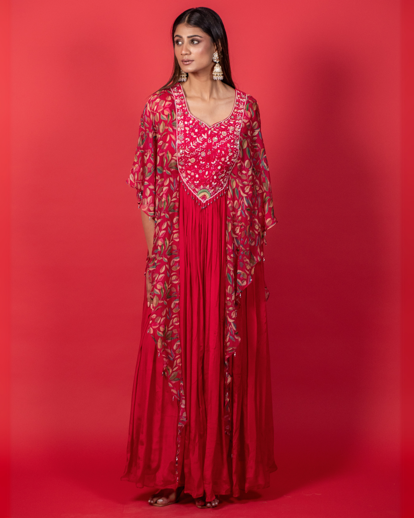 Rani Pink Flow Kaftan Gown