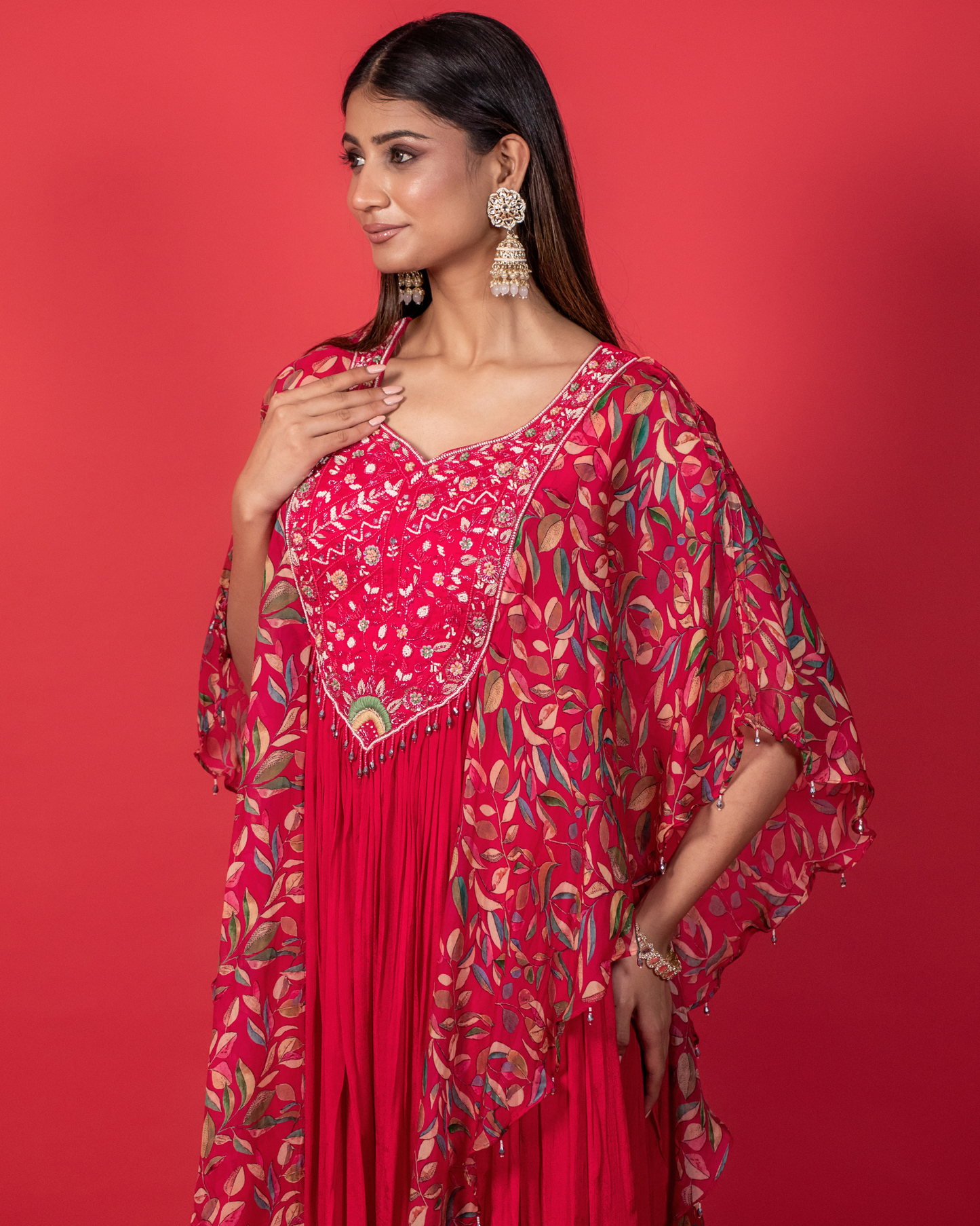 Rani Pink Flow Kaftan Gown
