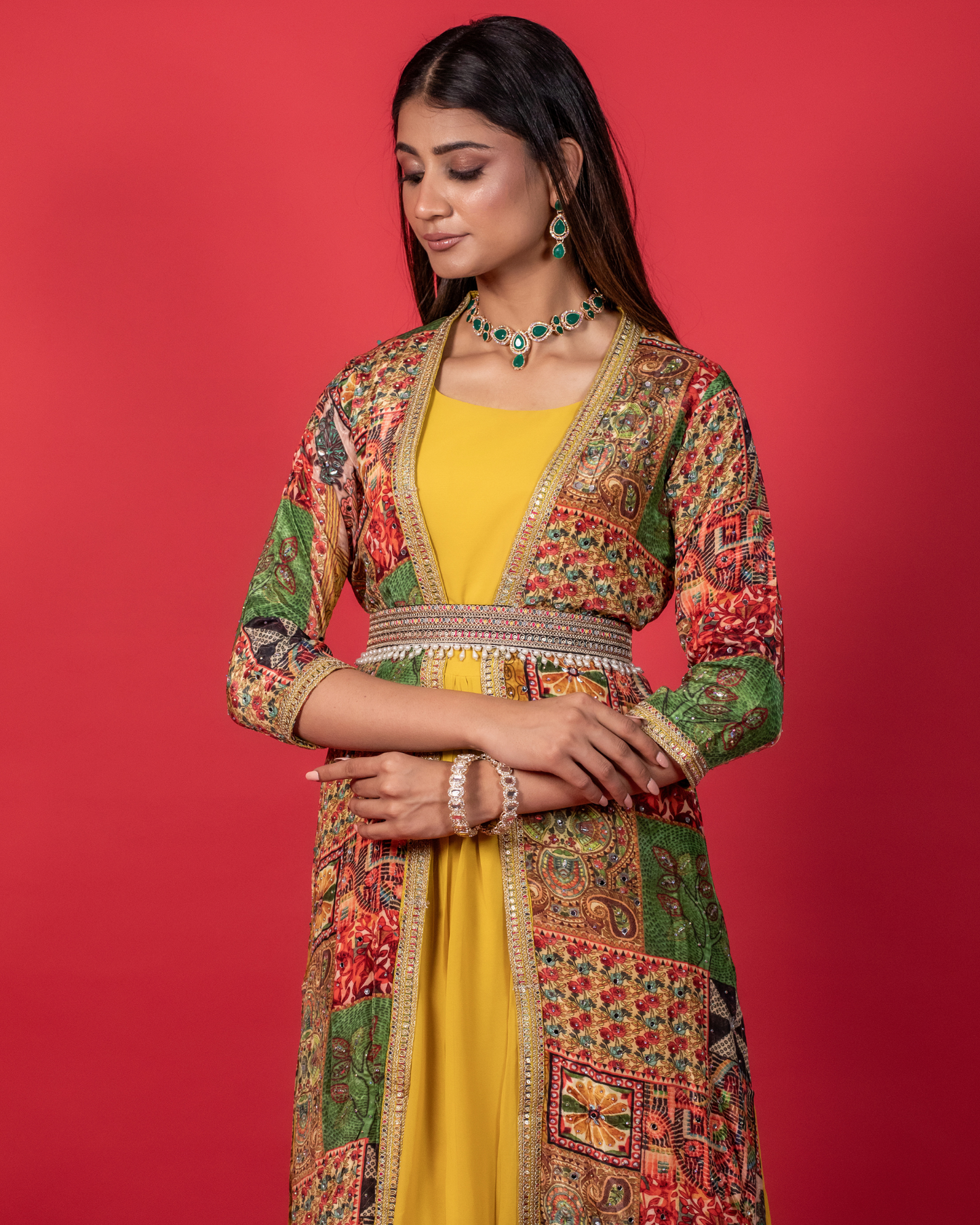 Sunlit Blossom Shrug Gown