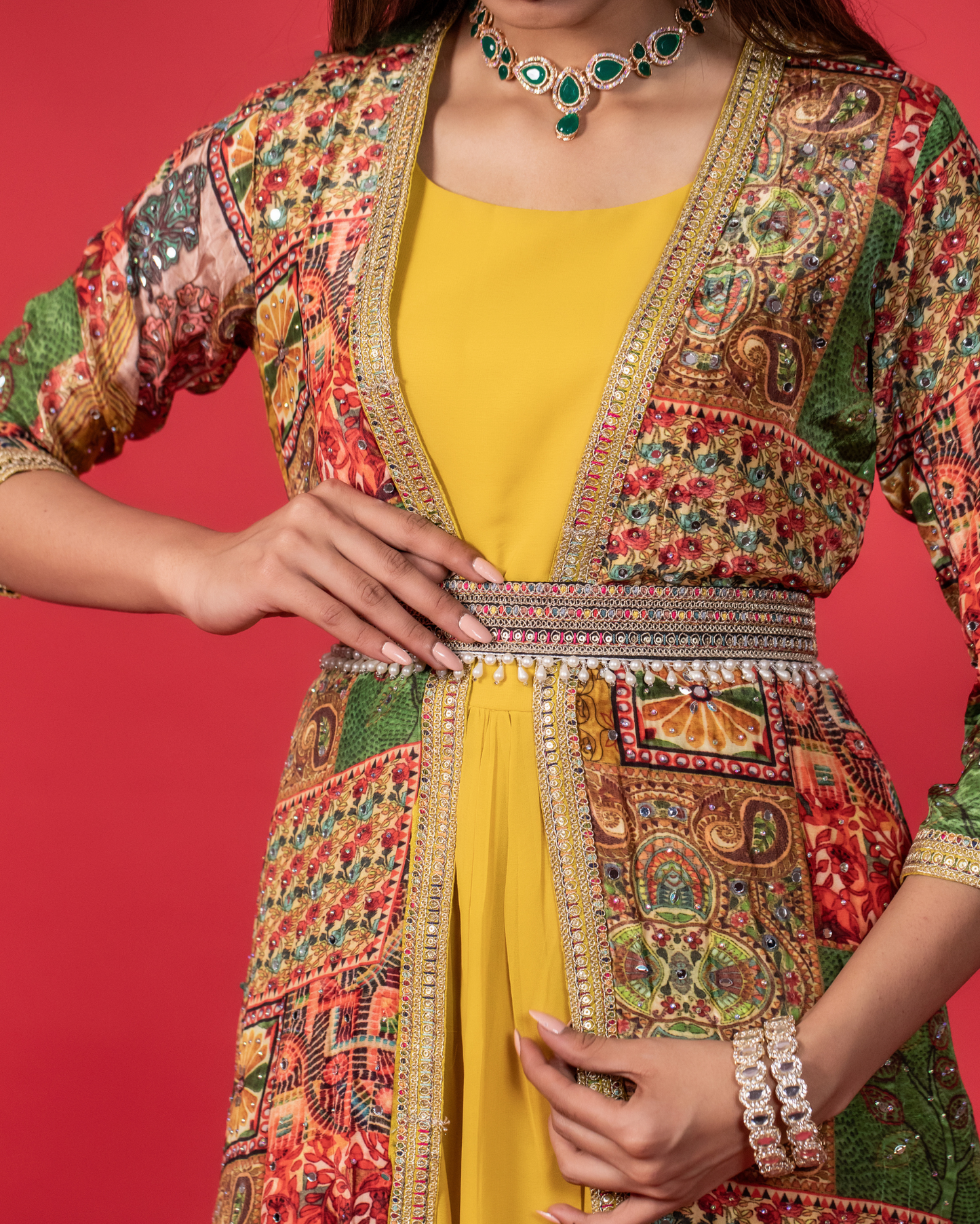 Sunlit Blossom Shrug Gown