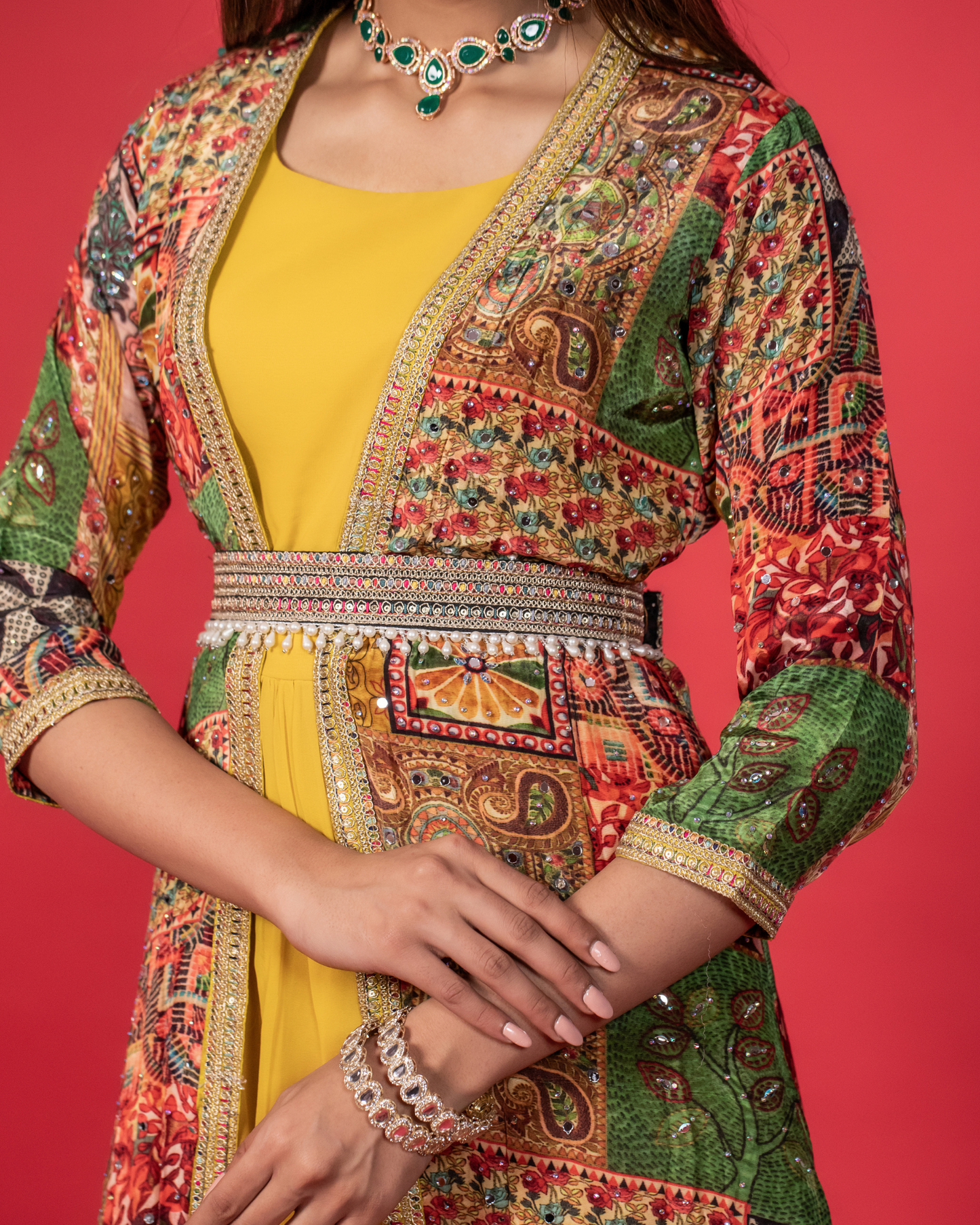 Sunlit Blossom Shrug Gown