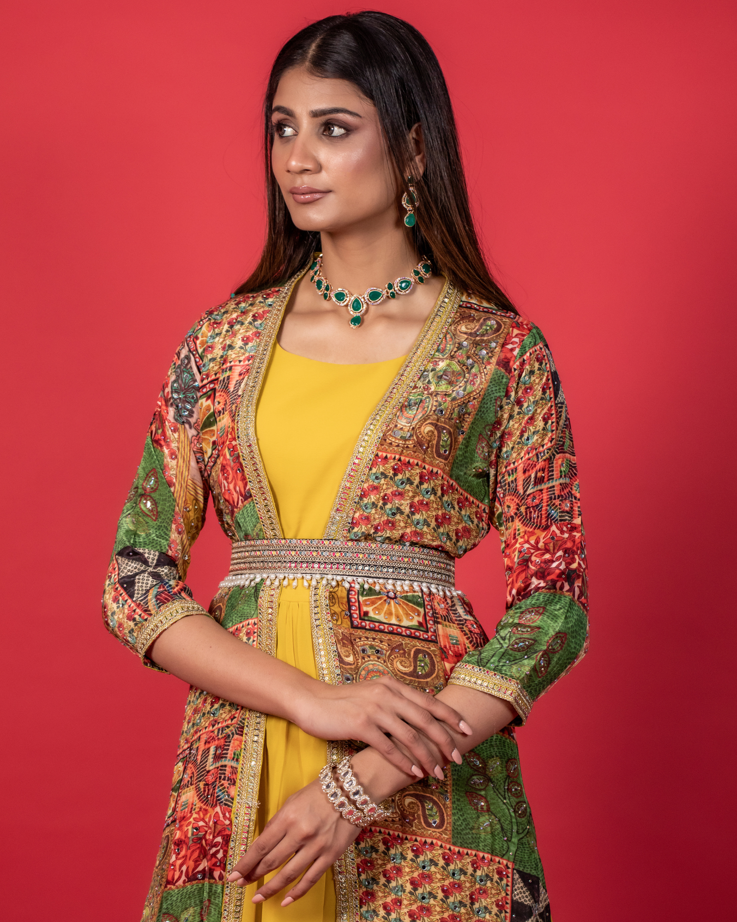 Sunlit Blossom Shrug Gown
