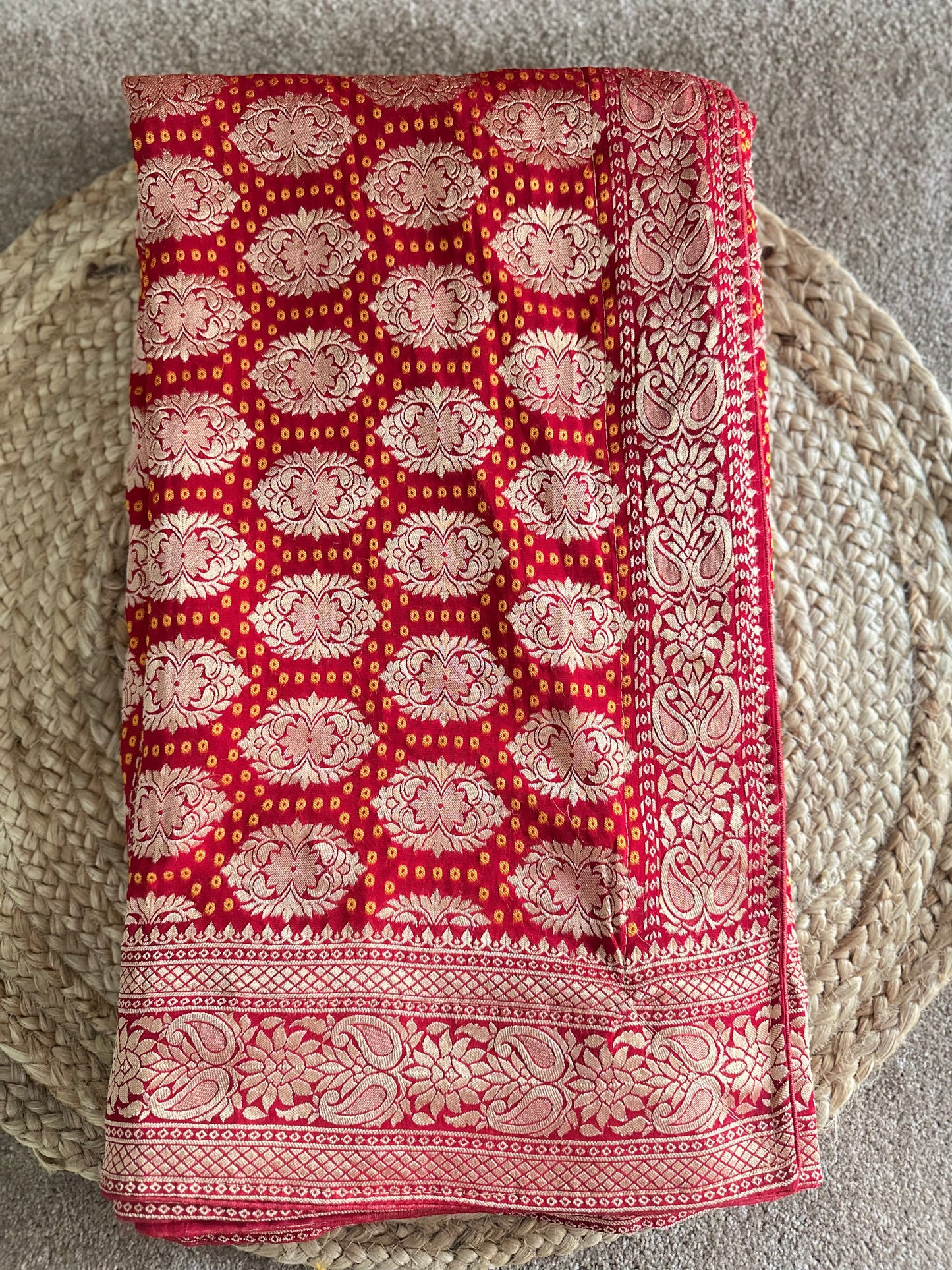 Traditional Handwoven Khaddi Georgette Saree