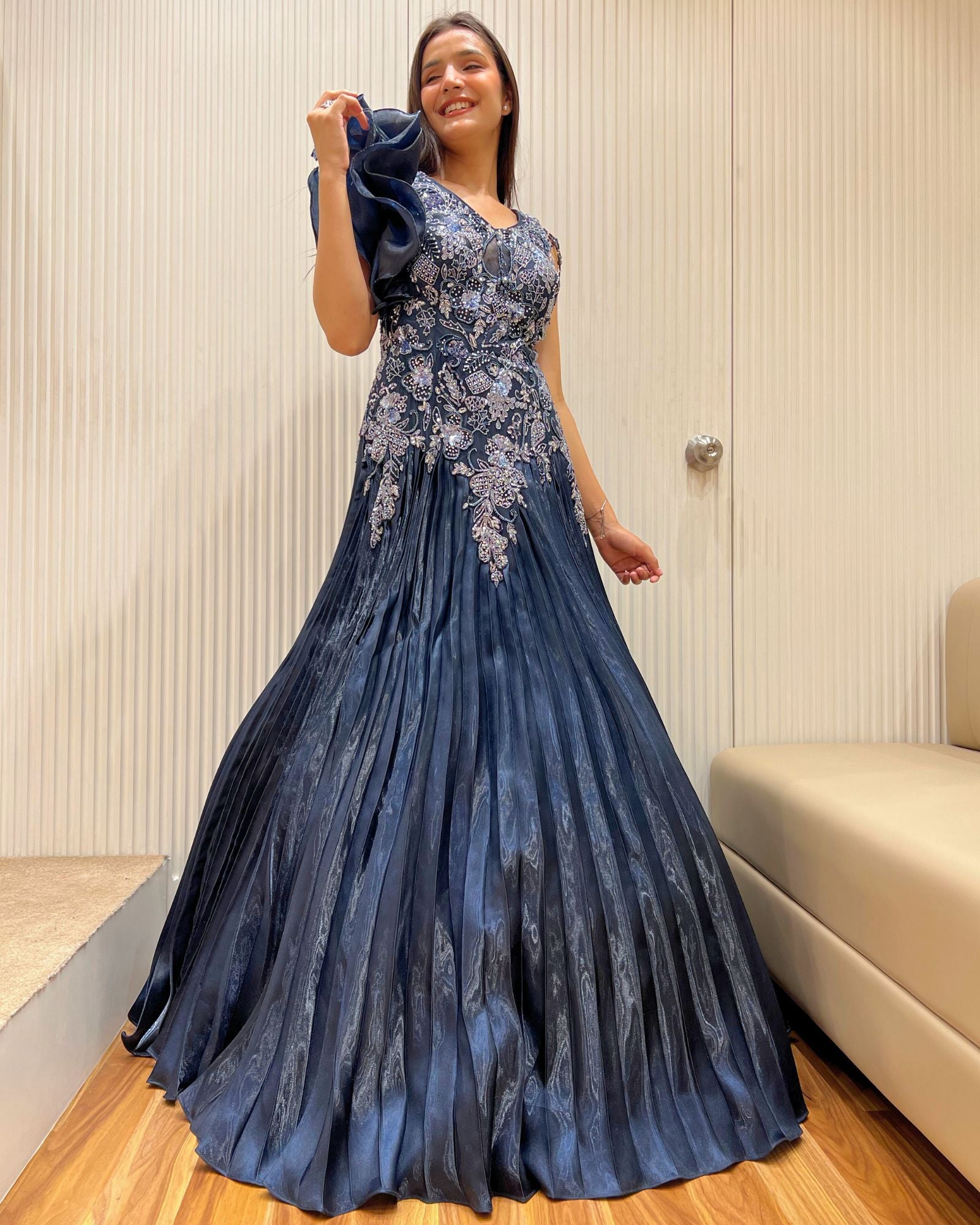 Noor Midnight Embellished Gown